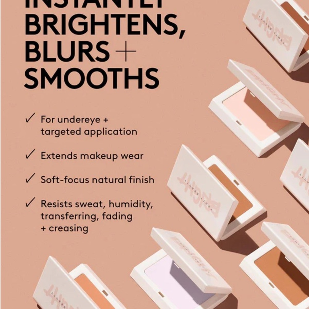 Fenty Beauty BRIGHT FIX INSTANT BRIGHTENING + BLURRING POWDER - shade Peach - Picture 4 of 8